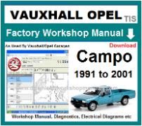 vauxhall campo Workshop Manual Download